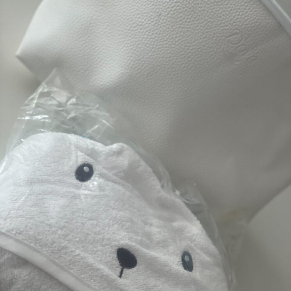 Dove baby gift zip bag and towel